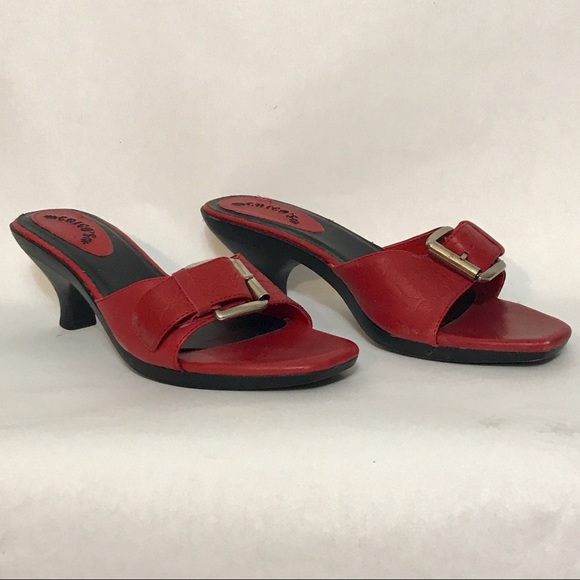Chico’s Austin Red Heels Size 8 - Picture 4 of 7